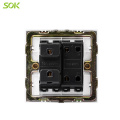 Interrupteurs britanniques et prise 1Gang Switch 2Pin Socket